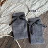 Meias Infantis 2025 Outono e Inverno Novo Estilo Laço Ponto Duplo Lisas Meias Largas para Meninas Estilo Ballet Meias de Cano Médio Atacado