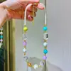 Collar de Cadena para Clavícula Diseño de Perla de Agua Dulce Natural de Alta Calidad Amazonita Kunzita Cristal Blanco Cadena Multi-Tesoro