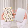 Espejo plegable portátil muy elegante con diseño de lazo, espejo compacto de viaje estilo ins, espejo de escritorio, espejo de maquillaje