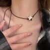 Colar de corda preta com estrela Ins New Niche Jewelry Sweet Cool Spice Chain Light Acessórios de luxo Atacado