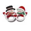 Gafas Decorativas Navideñas Transfronterizas 2027 para Adultos y Niños Regalos para Fiestas Navideñas Gafas de Gorro de Santa Claus