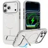 Funda con Soporte de Anillo Magnético de Doble Color Adecuada para iPhone 17 Pro Max, Funda Protectora Anti-Caídas en las Cuatro Esquinas, Funda con Soporte de 16 Pulgadas