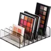 Caixa de Armazenamento de Sombras de Olhos Rack de Exibição Dividido Vertical Transparente Blush Pó de Maquiagem Torta Caixa de Armazenamento e Organização para Desktop Rack de Armazenamento