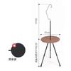Mesa Redonda Pequeña Plegable de Aleación de Aluminio para Exterior Estrictamente Seleccionada Portátil Elevable Ultraligera Mesa de Té para Camping Mesa de Comedor