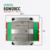 Trilho Guia Linear HIWIN Trilho Linear Trilho Deslizante CA EGH15HGH20HGW25EGW30 HIWIN Linear 35