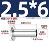 Remache hueco de cabeza plana media de acero inoxidable 304 Remache hueco de cabeza plana redonda GB875 M2M2.5M3M4M5M6mm