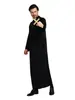 Traje Religioso para Role-Playing de Padre no Palco de Halloween Cor Sólida com Cruz Traje Longo de Padre Pronto para Venda