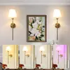 Lámpara de Pared para Interiores Transfronteriza Amazon Desmontable Control Remoto RGB Temporizador Bombilla para Sala de Estar y Dormitorio, No Requiere Cableado