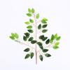 Hoja de baniano artificial, tacto pegajoso, rama de baniano de plástico, hoja de planta verde, rama falsa, ingeniería, decoración, modelado