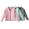 Moda Europea y Americana Transfronteriza AliExpress Más Vendido Chaqueta Rosa con Estampado y Paneles - Stock a Largo Plazo, Lista con Confianza