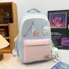 Ins alta aparência menina mochila escolar estudante do ensino médio menina do ensino fundamental mochila de grande capacidade estilo coreano mochila casual