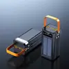 Power Bank Solar de Grande Capacidade 100.000 mAh com Carregamento Super Rápido de 120W, Novo, Transfronteiriço, com Cabo Embutido para Carregamento Rápido