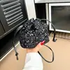 Bolso Europeo y Americano Transfronterizo de Lentejuelas de Colores para Mujer, Bolso Cruzado Tipo Cubo de Moda, Diseño de Alta Gama, Bolso de Hombro Suave Portátil