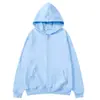 Comercio exterior transfronterizo suéter cárdigan con cremallera para hombre y mujer suéter con capucha color liso top deportivo otoño e invierno