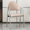 Silla de Hierro Forjado Estilo Nórdico Forma de A, Silla de Comedor, Silla para Uso Doméstico con Respaldo, Silla de Escritorio para Dormitorio, Silla de Escritura, Silla Moderna para Cafetería de Té con Leche, Minimalista
