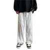 Calça Reta Casual de Marca da Moda Masculina Outono e Inverno Harajuku Estilo Port Cor Sólida Esportiva Tendência ins Calça Longa com Sensação de Queda