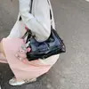 Bolso Grande de Hombro Estilo Motociclista de Moda para Mujer, Nuevo Bolso Tote Vintage para Viajes Diarios 2026, Bolso de Hombro de Cuero Encapsulado con Cera para Otoño