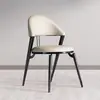 Cadeira de Jantar Leve de Luxo, Mesa e Cadeiras de Jantar Modernas e Simples para Casa, Celebridade da Internet Italiana Normcore Escandinavo Hotel Encosto Banqueta de Mahjong