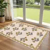 Alfombrillas de Suelo Florales de Terciopelo de Cristal Estilo Nórdico Simple para el Hogar Transfronterizas Puerta de Entrada Puerta de Entrada Alfombrillas de Suelo Resistentes a las Manchas
