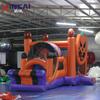 Castillo Inflable de Calabaza para Parque de Diversiones Familiar, Tobogán y Trampolín de Halloween, Combinación de Castillo Inflable Fiesta de Halloween