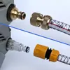 Conector de mangueira de entrada de água para lavadora de carro doméstica todo em cobre 4 vias de distribuição de água 6 bicos conector rápido bico da mangueira de entrada de água
