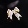 Broche Pequeño Lindo de Lazo Estilo Coreano Temperamento Elegante Hebilla Anti-luz Atmósfera Simple de Temperamento Corsage de Cuello