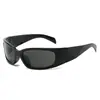 Gafas de sol Punk Europeas y Americanas, Gafas de Tecnología Futurista, Gafas de Sol Y2K con Protección UV, Gafas de Sol de Moda