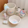 Cubo de agua, juego de cubo y palangana para dormitorio estudiantil, juego de seis piezas para estudiantes que viven en el campus, lavabo, alojamiento estudiantil, alto atractivo estético