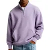 Sudadera de manga larga de color sólido pesado nueva, con cuello alto, europea y americana transfronteriza, para hombre, simple, a la moda, casual, deportiva, versátil, ropa para hombre