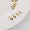 Acessórios de Código Francês Banhados a Ouro 14K que Preservam a Cor Pulseira Colar Corrente de Contas Conexão com Corda de Couro Fivela de Fechamento Estojo Material DIY