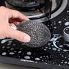 La bola de seda de melón cantalupo viene con cordón bola de alambre de acero cepillo de cocina para ollas y platos bola de limpieza para lavar platos cepillo de limpieza de acero inoxidable bola de seda