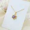 Colar de Aço Titânio Leve de Luxo para Mulheres, Não Desbota, Versátil, Pingente de Alto Padrão, Design Exclusivo, Corrente Simples para Clavícula, Exclusivamente para Vendas Transfronteiriças