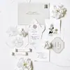 Conjunto Clássico de Convites de Casamento com Serviços de Design Personalizado, Adequado para Pequenos Varejistas