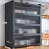 Nuevo Estante de Almacenamiento para Cocina, Gabinete de Almacenamiento de Múltiples Niveles de Pie, Multifuncional para Horno de Microondas, Aparador, Alacena, Gabinete de Almacenamiento