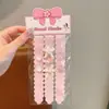 Pegatina de Flequillo de Velcro para Niñas Peine Organizador Domador de Cabello Rebelde a Cuadros Color Café con Leche Pinza para Cabello de Bebé Accesorios para el Cabello