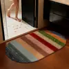 Tapete de Chão de Linho Retrô Americano Absorvente de Água Antiderrapante Resistente ao Desgaste Tapete para Pés Sala de Estar Banheiro Quarto Entrada Tapete de Chão Venda por Atacado