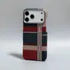 Aplicável Transfronteiriça iPhone 18 Pro Max Meia Capa de Kevlar Capa Magnética para Celular Apple 17 Capa Protetora Xadrez 16
