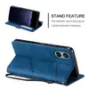 Adecuado para Sony Xperia10Vii Modelo de Empalme con Sensación de Piel Xperia1Vii/10V/5V Estuche de Cuero para Teléfono Móvil con Ranura para Tarjeta