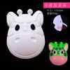 Máscara Infantil de Polpa de Papel Branca Presente Pequeno para Jardim de Infância Cavalo Pintado à Mão Colher Pintada Embirão Branco Máscara Facial Branca Brinquedo DIY Feito à Mão