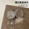 Accesorios de Lentejuelas para Uñas Artísticas Nuevos y Modernos Brillantes Estilo Japonés Plata y Oro Corazón y Estrella Pegatinas Decorativas para Uñas