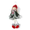 Nueva Decoración de Árbol de Navidad Colgante Pequeño Bufanda Ángel Muñeca Estilo Niña de Piernas Largas Colgante Suministros de Decoración Navideña