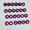 Granate de magnesio y aluminio natural, corte plano, redondo, 4,25 mm, joyería de granada roja rosa con piedra