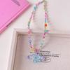 Collar de Juguete de Dibujos Animados Lindo para Niños Decoración Niña Pequeña Colorido Abalorios Colgante Joyería Accesorios de Princesa para Bebé