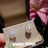 Pendientes de Diosa con Perlas y Piedras Preciosas Estilo Palacio, Belleza de Perlas Rosas y Blancas, Collar de Corazón Arcoíris, Combinación Artística Retro