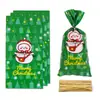 Bolsas de Celofán Planas Navideñas Transfronterizas para Sellado y Empaque de Galletas, Pan, Productos Horneados y Chocolate