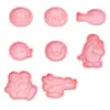 Serie de Pingüinos de Dibujos Animados Molde para Galletas Pingüino Pequeño Molde para Galletas de Dibujos Animados 3D Galletas Impresas con Simulación de Arcilla DIY