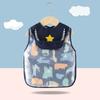 Mono para bebés, niños y niñas, jardín de infantes, alimento complementario para comer, impermeable, antisuciedad, bolsa de comida para bebés, babero, delantal retrorreflectante para niños