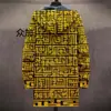 Cardigan con capucha y cremallera suelta para hombre, chaqueta de algodón, 3D digital, sin riesgos, nuevo, independiente de Temu, para hacer tú mismo con imágenes