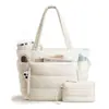 Bolso Tote Grande Transfronterizo para Mujer con Múltiples Compartimentos, Bolso para Viaje, Trabajo y Computadora, Bolso de Mano Ligero Acolchado, Bolso de Hombro