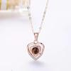 100 Tipos de Collares Te Amo, Collares Personalizados de Memoria de Amor Estilo Tiktok, Cadena para Clavícula de Mujer, Regalo Qixi